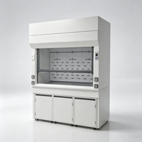 Hotte à fumées chimiques tout acier haute capacité avec armoire de rangement pour laboratoire et équipement de ventilation de sécurité