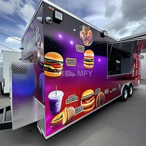 2025 Dining Car Trailer Vendors Hot Dog <b>Cart</b> For Europe Kiosk Food Truck Restaurant Mobile <b>Kitchen</b> Equip - Product Image 5