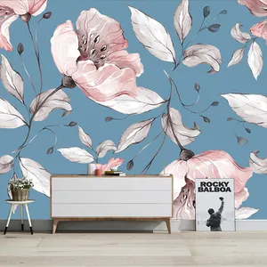 New flower wallpaper bedroom TV wall mural living room decoration wall covering