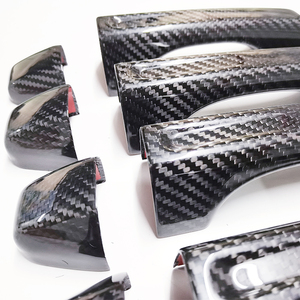 HH 2022 <span class=keywords><strong>Wrangler</strong></span> JK JL <span class=keywords><strong>YJ</strong></span> Modèle 4x4 Accessoires Décoratifs Tout-Terrain Couvre-Poignées de Porte de Luxe en Fibre de Carbone Toray 3k Facile à Installer - Product Image 5