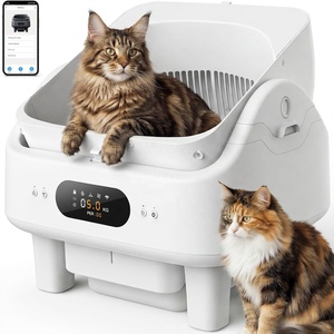 La plus grande litière autonettoyante <span class=keywords><strong>pour</strong></span> chat, design ouvert, <span class=keywords><strong>toilette</strong></span> automatique <span class=keywords><strong>pour</strong></span> chat contrôlée par application, idéale <span class=keywords><strong>pour</strong></span> les <span class=keywords><strong>chats</strong></span> Maine Coon et plusieurs <span class=keywords><strong>chats</strong></span> - Product Image 1