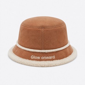 Wholesale Custom Logo Flat Embroidered Faux Suede <b>Bucket</b> <b>Hat</b> Vintage Luxury Sun <b>Hat</b> for Men <b>Women</b> Manufacturer - Product Image 1