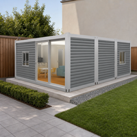 Maison conteneur modulaire pliable en X à panneaux sandwich, style Mid-Century Modern, pour villas et complexes hôteliers – Vente directe usine