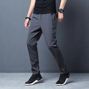 Pantaloni Casual da uomo elasticizzati Slim Fit elastico in vita Jogger America <span class=keywords><strong>classico</strong></span> blu nero <span class=keywords><strong>grigio</strong></span> pantaloni di marca maschile taglie forti - Product Image 2