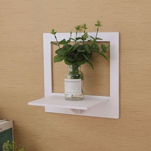 Hexagon Home Decorative Storage Rack <b>Wall</b> Mounted <b>Shelf</b> TV Background Hanger Bedroom Balcony Bedside Flower Pot Stand <b>Shelves</b> - Product Image 3