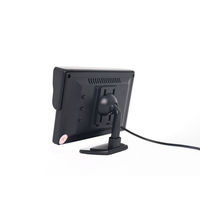 Monitor de Coche DC9V-36V, Pantalla HD de Marcha Atrás, Pantalla LCD TFT de 4,3 Pulgadas, Relación de Aspecto 16:9, Pantalla a Color, 2 Entradas de Video, Monitor de Escritorio