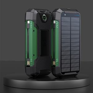 Banco de Energía Solar Portátil de 30000mAh al por Mayor, Cargador de Batería de Alta Capacidad para Teléfonos, Resistente al Agua, para Uso en Exteriores, Salida de 15W - Product Image 5
