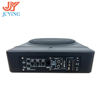 Subwoofer actif fin de 8 pouces à bobine simple sous siège 120W, haut-parleur de basses mono en aluminium pour voiture, apparence personnalisée, vente en gros