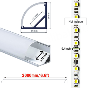 Profilé en aluminium LED linéaire étanche IP65 en forme de V super fin personnalisé 1m 2m 3m - Product Image 2