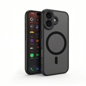 เคสโทรศัพท์แม่เหล็กแบบด้าน สีสันสดใส โปร่งแสง พร้อมตัวป้องกันเลนส์กล้อง สำหรับ iPhone 17 16 15 Pro Max - Product Image 1