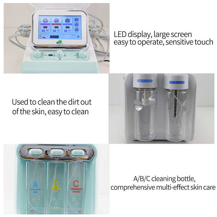 Newest Water Aqua Facial Dermabrasion Peeling Machine Multi-function Beauty Equipment 8 in 1