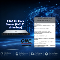 Server Rak Mounted R360 2U Bekas E-2478 64GB 5600 DDR5 8*2.5" 2*1.92T SATA SSD H355 X710 Dual 10G TPM2.0 Rails Tersedia
