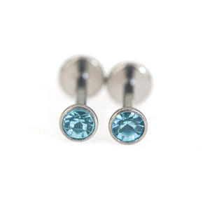 <span class=keywords><strong>Piercing</strong></span> de Titanio G23 con Base Plana y Sistema Push-Pin de 20G para Oreja y Labio, Venta al Por Mayor para Mujeres - Product Image 5