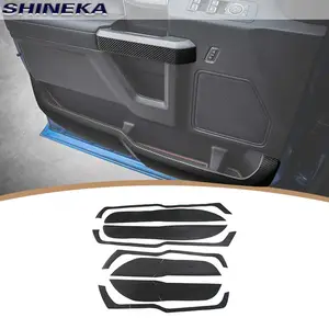 Hoogwaardige Auto Styling Interieur Onderdelen Middenconsole Deur Koolstofvezel Sticker Bekleding Voor Ford F150 2015-2020