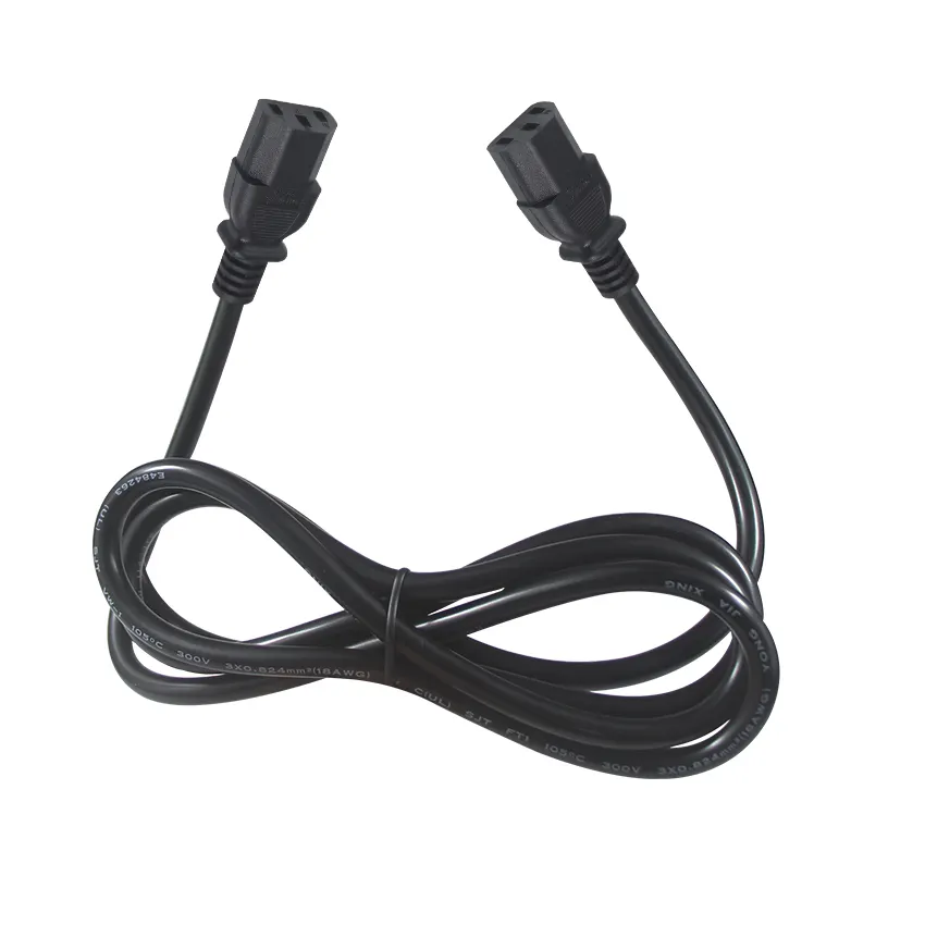 C13 Power Cord IEC Plug To C13 Connector for Computer extension cable 1.5M