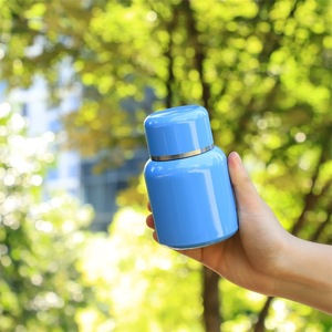 260ml Pocket Size Mini Portable Vacuum <b>Water</b> <b>Bottle</b> 316 Liner 201 Outer Shell Glossy <b>Small</b> Stainless Steel Travel Tumbler - Product Image 2