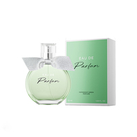 Flacon de parfum élégant, forme plate et ronde, flacon en verre pour parfum avec bouchon transparent de luxe, flacon pulvérisateur de parfum en verre de 100 ml