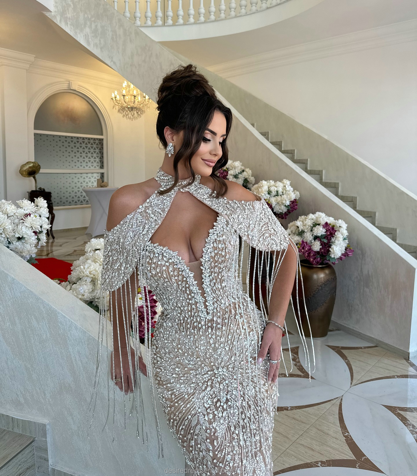 detachable train part for dress black