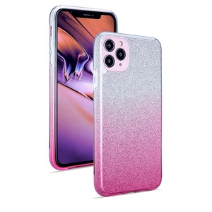 3 <span class=keywords><strong>en</strong></span> 1 Gradiente Color Bling de papel brillo suave tpu pc caja del teléfono caso de la cubierta para Iphone/11/11pro/11pro. - Product Image 4