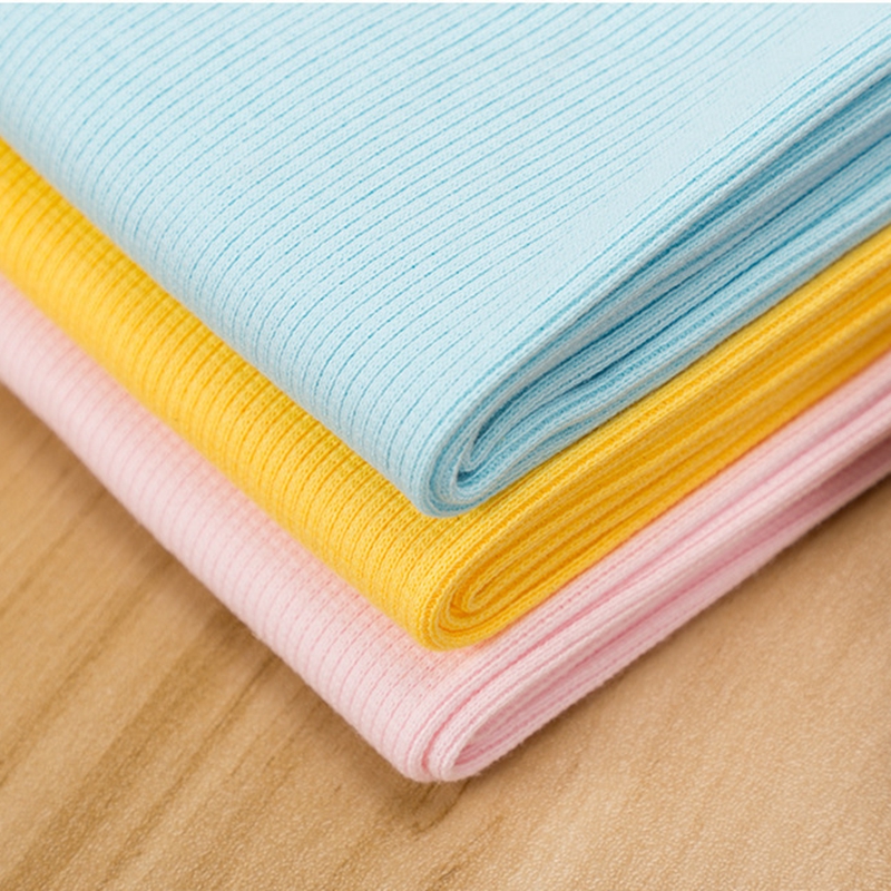 Изготовленный на заказ белый тонкий спортивный ребристый купальник для йоги 60% хлопок 40% полиэстер ткань для одежды