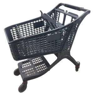 Supermarket Plastic Shopping Cart, Plastic Shopping Trolley