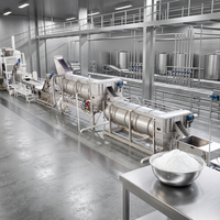 Best verkochte productielijn voor aardappelchips van composietchips grondstof, stoomverwarmde droogmachine met hoge opbrengst, SUS304