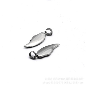 yunnique Single Wing Feather Pendant <b>Blue</b> Stones Stainless Steel Retro <b>Necklace</b> Fashion Gift Jewelry - Product Image 3
