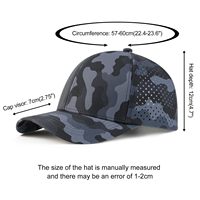 Gorra de Béisbol de 6 Paneles con Perforaciones Láser Ultra Transpirables, para Hombres, Uso Diario, Ropa Urbana, Actividades Deportivas al Aire Libre