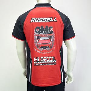 Camicie sublimate personalizzate Pit Crew <span class=keywords><strong>Polo</strong></span> da corsa per <span class=keywords><strong>moto</strong></span> e Auto da lavoro <span class=keywords><strong>Polo</strong></span> - Product Image 5