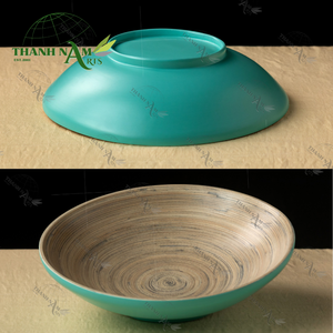 Nuevo Plato de Frutas Decorativo Desechable de Bambú Hilado Ecológico OEM para Fiestas, Ensaladas y Aperitivos - Product Image 3