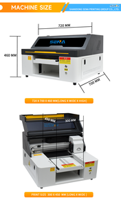Draagbare slimme UV-inkjet flatbedprinter XP600 printkop A3 UV-<span class=keywords><strong>printer</strong></span> voor kaarten, speelgoed, briefpapier, pennen, mokken, muismatten, labels - Product Image 2