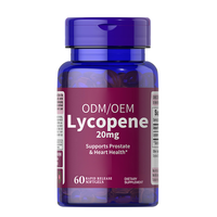 Lycopène encapsulé de qualité alimentaire à base de plantes Santé Prostate Supplément organique OEM Lycopène Softgel Capsules