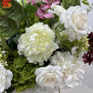 Smooth New Style 80cm Flower Ball White Peony Orchid <b>Green</b> Anthurium Bloom Floral Bouquet Wedding Centerpiece - Product Image 2
