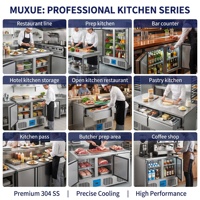 Réfrigérateur-congélateur sous comptoir MUXUE, norme américaine 110V 60Hz, 1 porte, 180L, R290, pour vente en gros