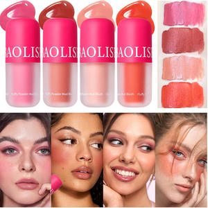 Fard à joues liquide en crème, marque privée OEM, fini minéral naturel, modulable, visage, yeux, lèvres, multi-usages, texture veloutée, 30g, peau moyenne - Product Image 2