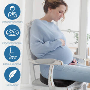 Almohadas de Asiento Tipo Donut para <span class=keywords><strong>Embarazo</strong></span> con Funda Transpirable, Cojines Anulares para <span class=keywords><strong>Hemorroides</strong></span>/Coxis - Product Image 6