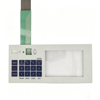 Détecteur de défauts par ultrasons, clavier à membrane, instrument de contrôle industriel pour essais non destructifs, panneau de commande, interrupteur personnalisé noir 1,0 mm