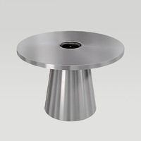 Table de barbecue coréenne en acier inoxydable OEM, pour la maison, les restaurants, propane, sans fumée, gaz butane, table pliante