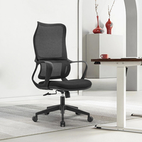 Mobilier de bureau Vente en gros Chaises ergonomiques à dossier haut pour le travail en maille avec appui-tête réglable Chaise de bureau