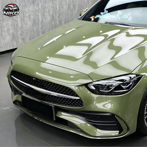 NIKO Film Car <b>Vinyl</b> <b>Wrap</b> Gloss PET Piano Khaki Green <b>Wrap</b> <b>Vinyl</b> Film Carbon Fibre PPF Sticker <b>Wrap</b> Roll - Product Image 1