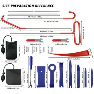 Schlosserzubehör Schlosser-Autoveröffnungstools 22-teiliges Schloss-Aufhängungsset mit Handschloss Multi-Fun-Set Aufhängungstool-Satz
