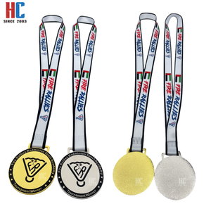 Médaille de compétition de badminton en alliage de zinc personnalisée avec ruban, fabriquée en usine depuis 20 ans - Product Image 1