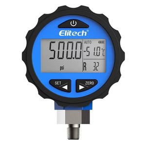 PG-30 Pro Red <strong>Blue</strong> Digital Pressure <strong>Gauge</strong> High/Low Pressure for HVAC 87+ Refrigerants Backlight Plastic 0.001MPa - Product Image 4