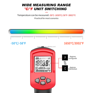 Nhà bếp thực phẩm lò IR nhiệt kế công nghiệp Nhiệt kế hồng ngoại Súng nhiệt độ kỹ thuật số - Product Image 2