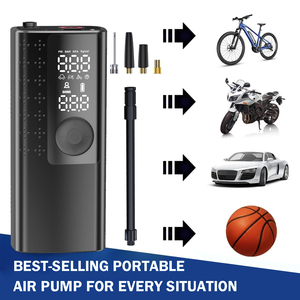 Inflador de neumáticos de <span class=keywords><strong>coche</strong></span> inalámbrico con pantalla Digital portátil, bomba de aire mAh recargable de 2000, inflado de bolas de bicicleta y motocicleta - Product Image 3