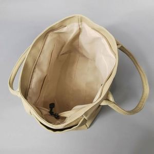 Bolsa de Mano Reutilizable de Lona Ecológica con Cremallera, Logotipo Personalizado, Tamaño y Letras Impresas, con Correa Larga para el Hombro - Product Image 6