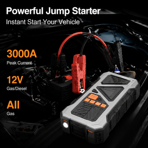 Portable Jump Starter Tire Inflator 120W Air Compressor 14.8V Digital Gauge LED Light Power Bank <b>Car</b> Emergency Tool OEM ODM Kit - Product Image 2