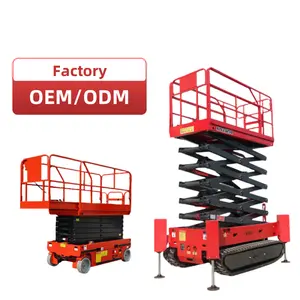 Thủy lực Độ cao nền tảng di động theo dõi sissor Lift với CE di chuyển Scissor Lift nền tảng Telescopic thang nền tảng làm việc