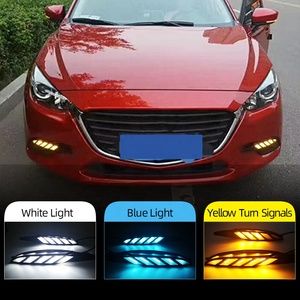 Đèn <span class=keywords><strong>LED</strong></span> Chạy Ban Ngày 2 Chiếc Cho Xe Mazda 3 Axela 2017 2018 2019 Đèn Báo Sương Mù Màu Vàng - Product Image 2