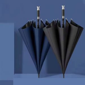 Luxury Straight Big <b>Large</b> Sport Custom logo Printing UV Golf <b>Umbrella</b> with Silver Handle - Product Image 6